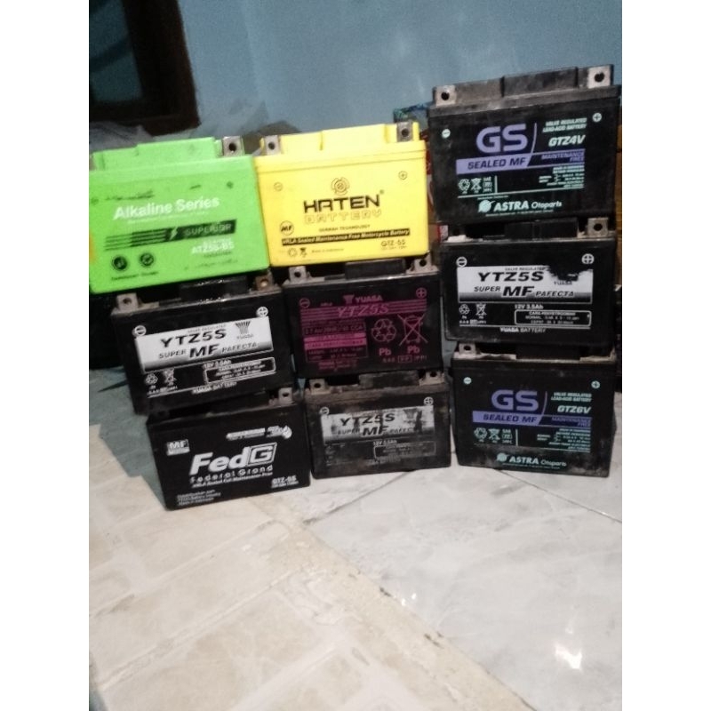 Aki kering bekas 12 volt (stater tidak kuat)