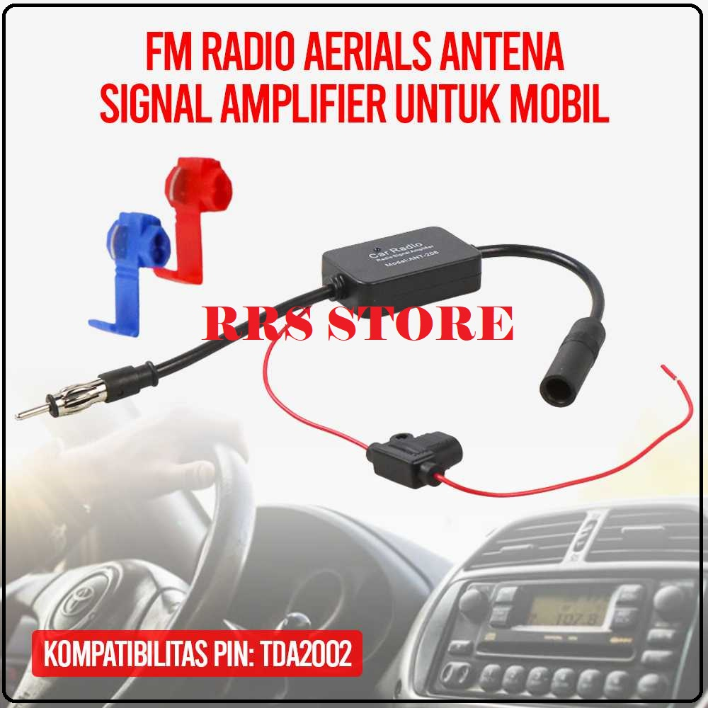 Podofo FM Radio Aerials Antena Signal Amplifier untuk Mobil - ANT-208 PENGUAT SIYAL Sinyal kualitas 