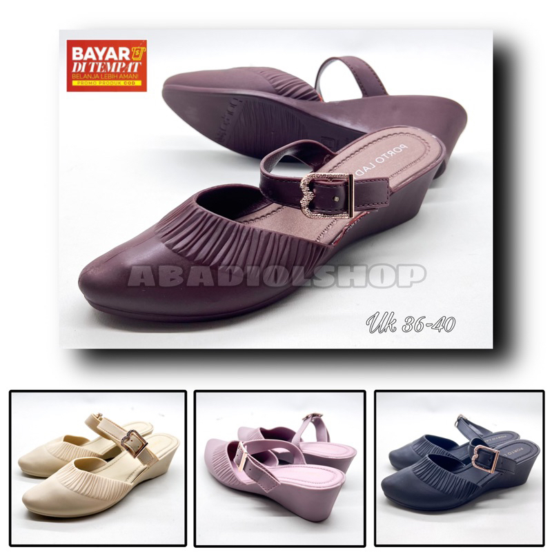 SANDAL PORTO LADY LET SELOP WANITA TERBARU / SANDAL SLIP ON PORTO TERMURAH SIZE 36-40 / SANDAL SELOP