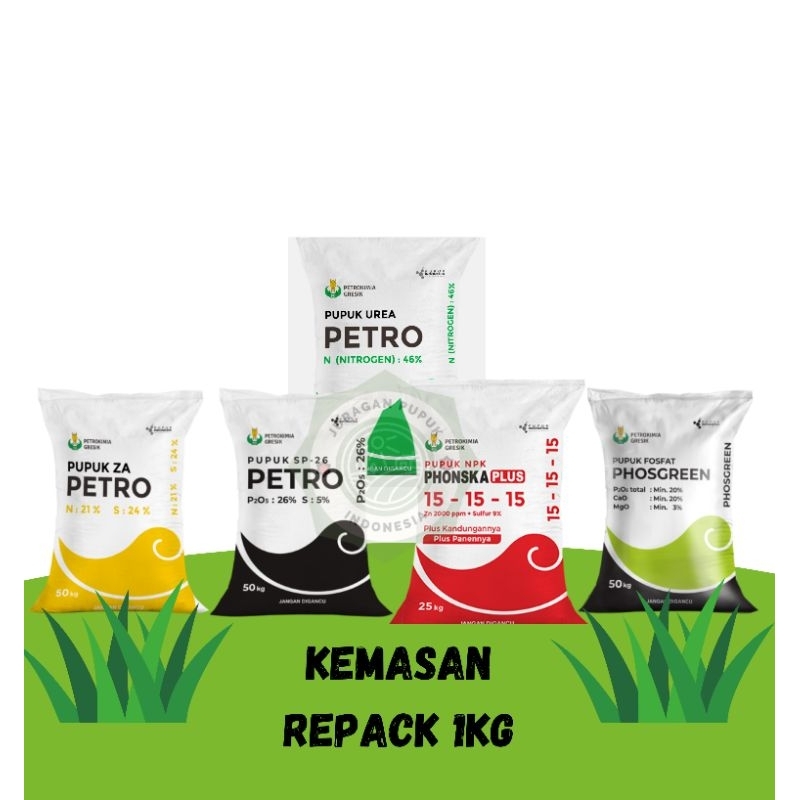 PUPUK PETRO KEMASAN REPACK 1KG PT PETROKIMIA GRESIK