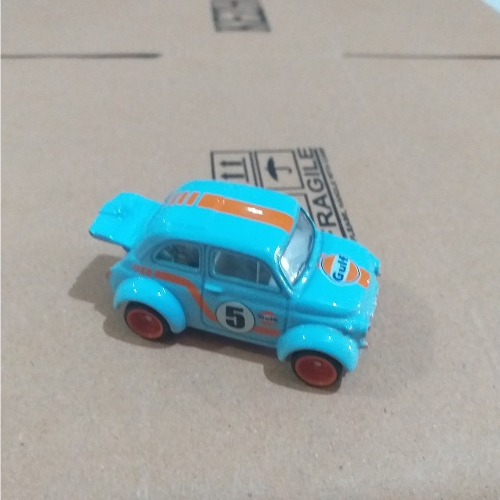 Hot Wheels Loose Premium Car Culture Gulf 60s Fiat 500D Modificado