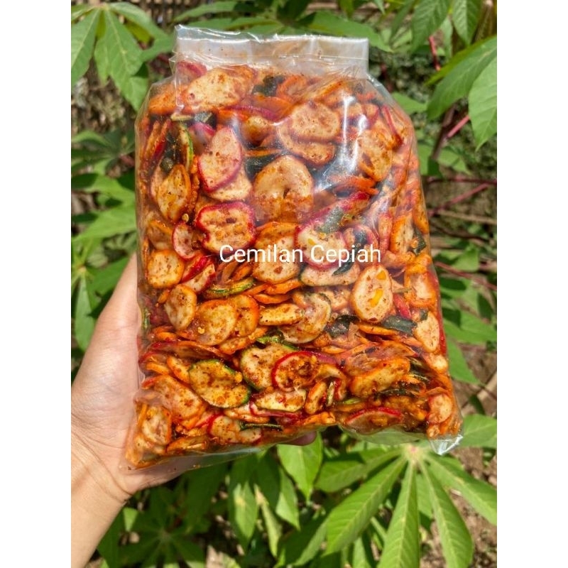 

Seblak kerupuk Kemplang seblak bantat pedas daun jeruk 250gram