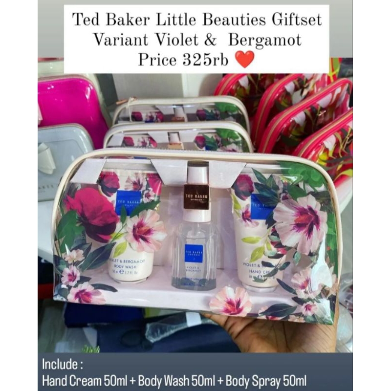 TED BAKER LITTLE BEAUTIES GIFT SET VARIANT VIOLET & BERGAMOT