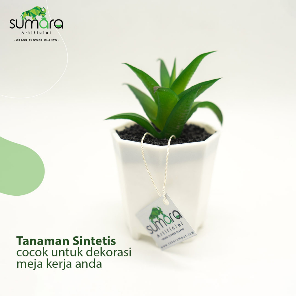 Tanaman Sintetis / Tanaman Palsu / Tanaman Artificial Lidah Buaya Mini