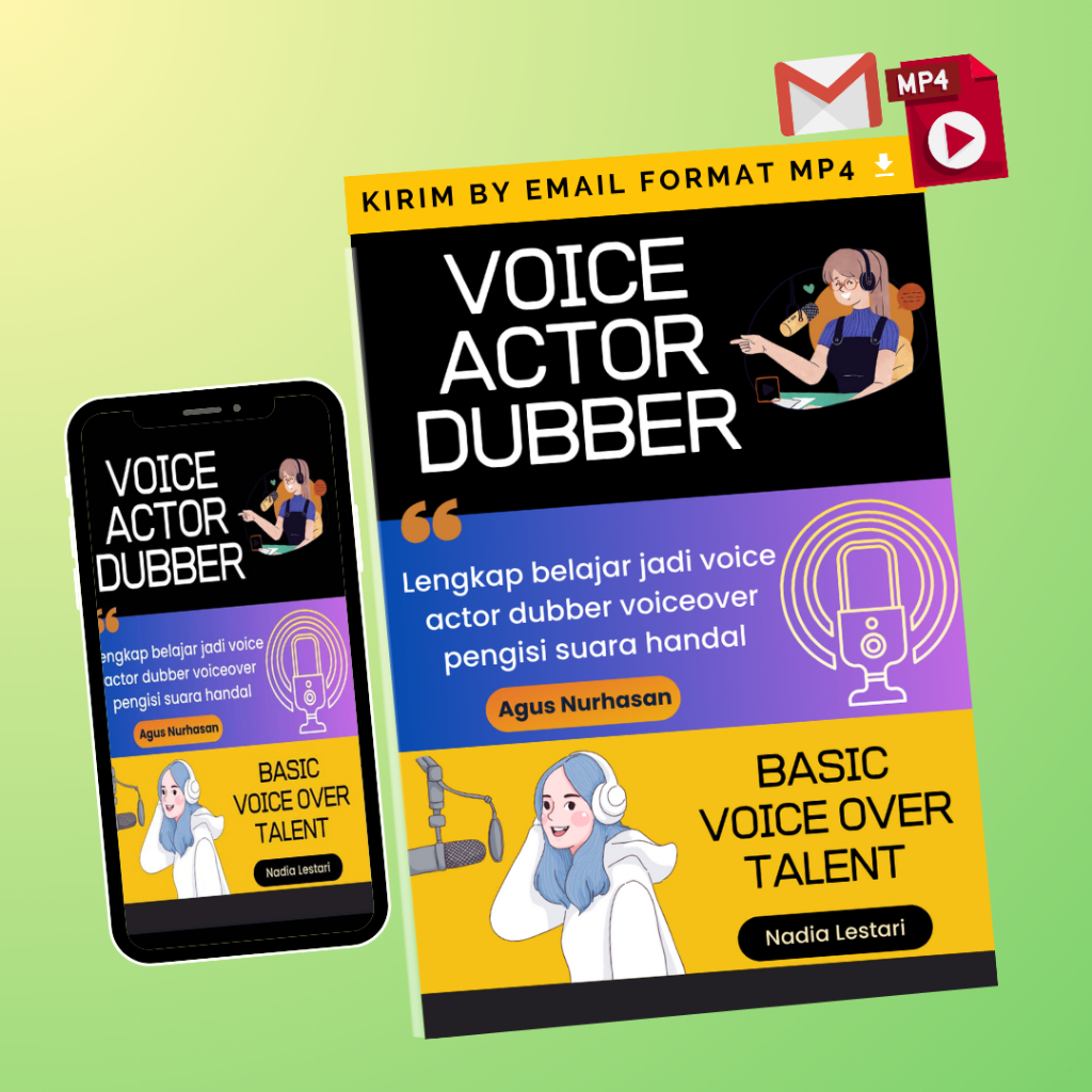 Voice action class - Lengkap belajar jadi voice actor dubber voiceover