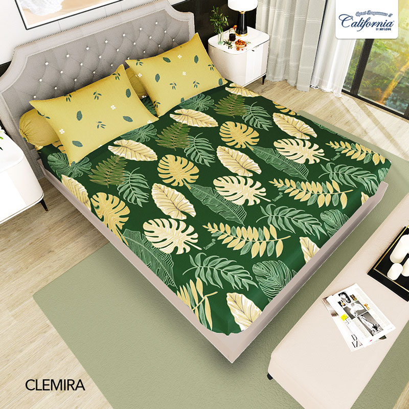CALIFORNIA Sprei King Fitted Bantal 4 180x200 Clemira
