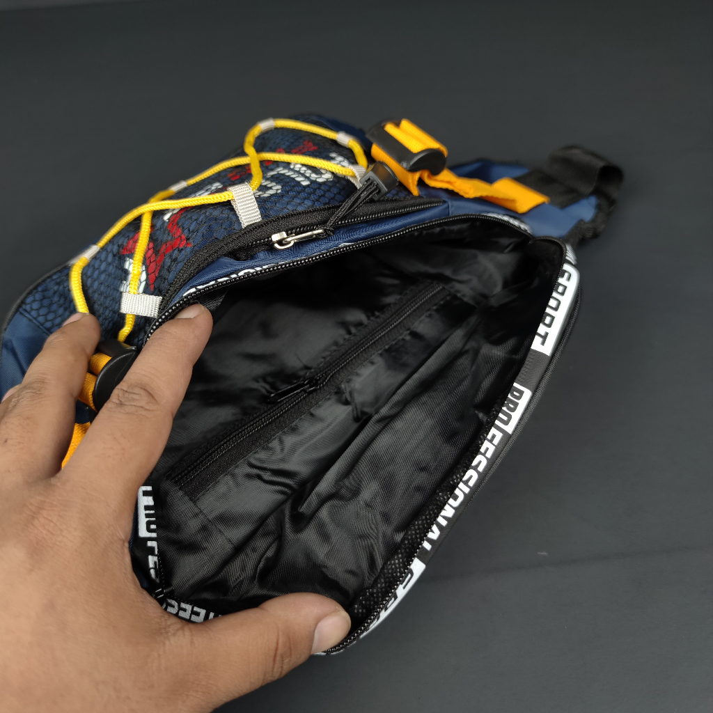 RB Tas Selempang Terbaru Bahan Nilon Parasut Original Polo Prostar Waistbag Pria Tas Pria