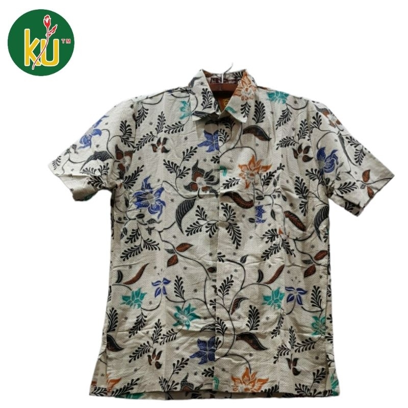 Kencana Ungu Hem Katun Label Cokelat Kemeja Batik Dewasa Hem Batik Pria Hem Batik Terbaru
