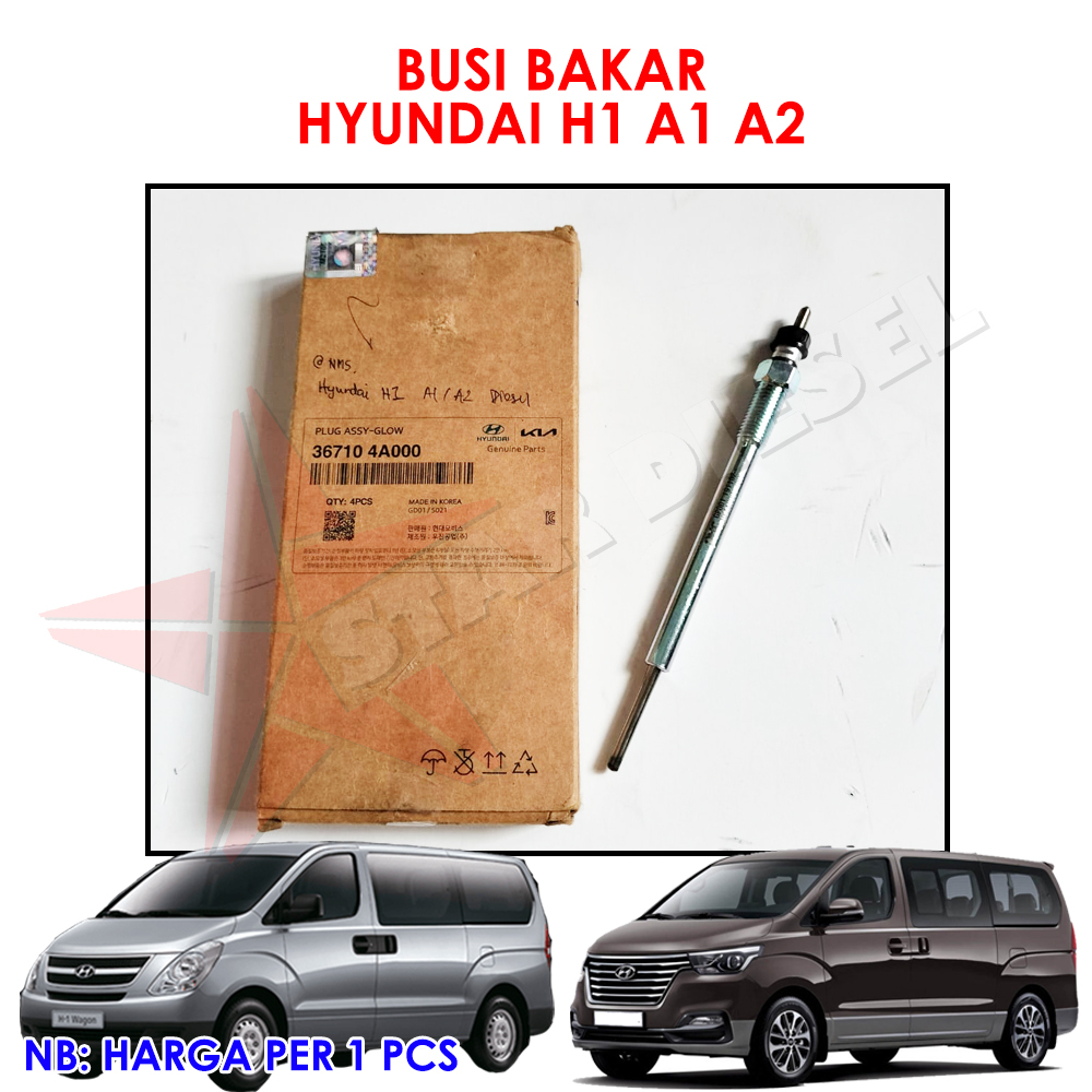 BUSI BAKAR HYUNDAI H1 A1 A2 BUSI PEMANAS HYUNDAI H1 MESIN A1 A2