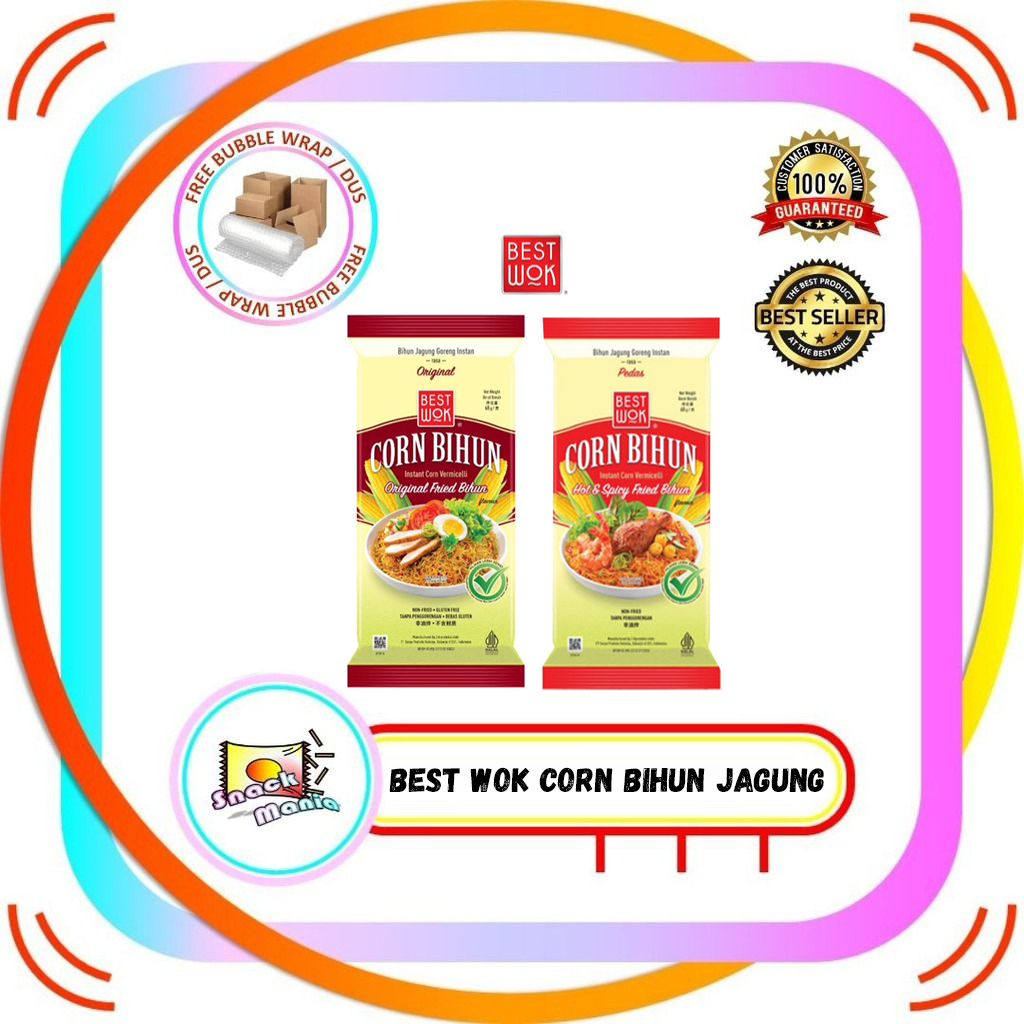 

Best Wok Corn Bihun Jagung Original Hot Spicy 68 gr Instant Vermicelli