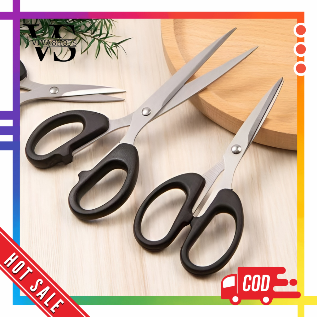 

Gunting Kantor Rumah Tangga Serbaguna Scissors / Alat Pemotong Serbaguna Pemotong Kertas Plastik