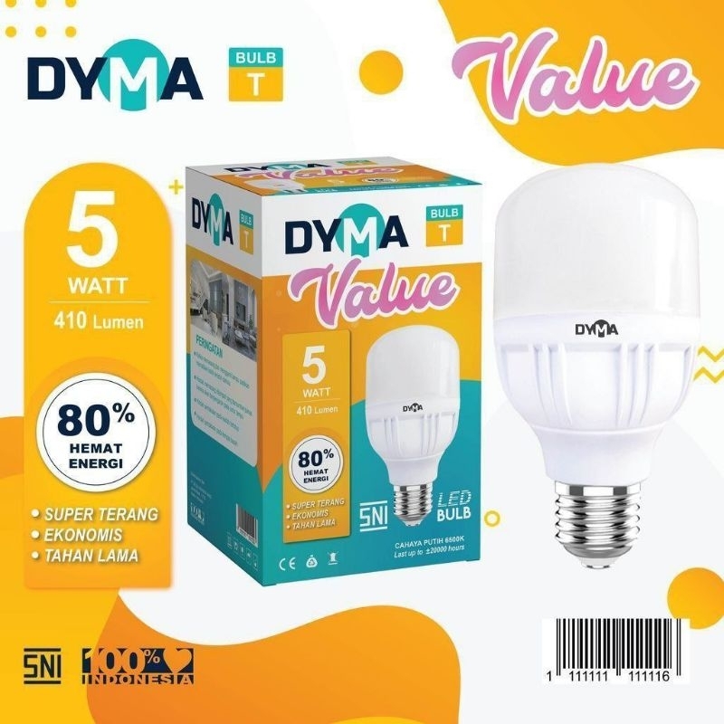 DYMA LAMPU LED BOHLAM 5 WATT
