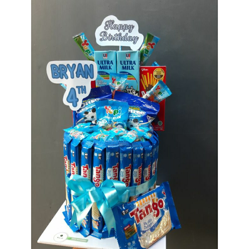 

Cake Snack Tower - Kue Snack Ulang Tahun 1 Tingkat
