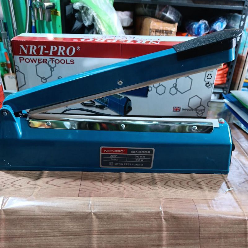 mesin pres plastik impulse sealer nrt-pro 300mm atau 30cm body plastik