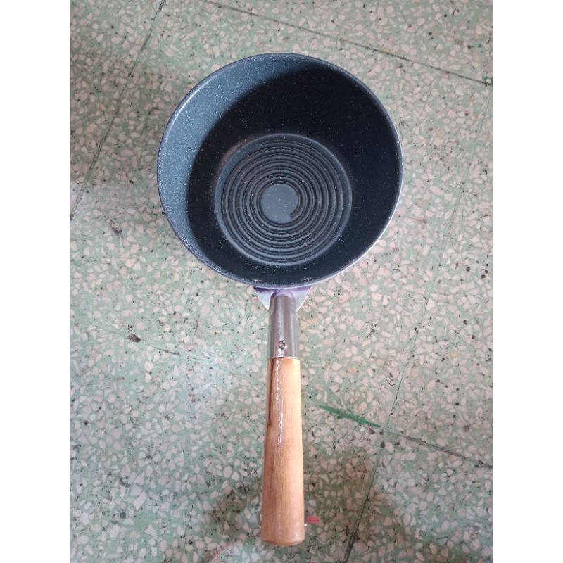 Panci Susu Marble Anti Lengket Warna 18cm / Panci Teflon Masak Mie / Milk Pot Wana Ungu
