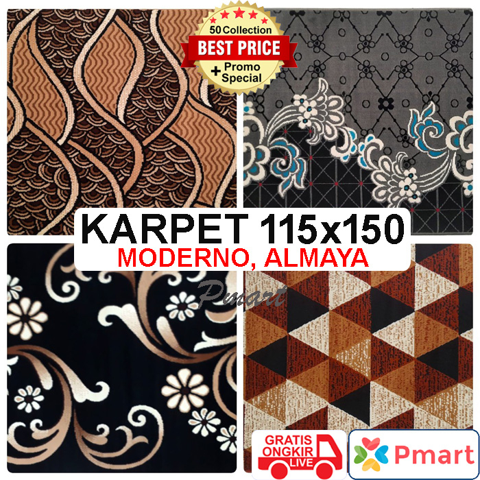 KARPET 115x150 cm / PERMADANI 115x155 cm / KARPET ALMAYA / KARPET MODERNO /KARPET EXOTIC