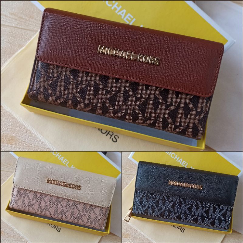 Dompet panjang wanita MK/dompet lipat import wanita free box goodiebag cover fakebill