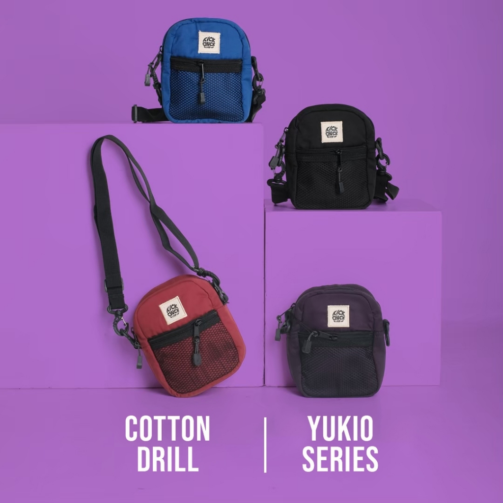 Kickchick Slingbag Yukio Series Slempang Mini Sling Bag Distro Cowok Cewek