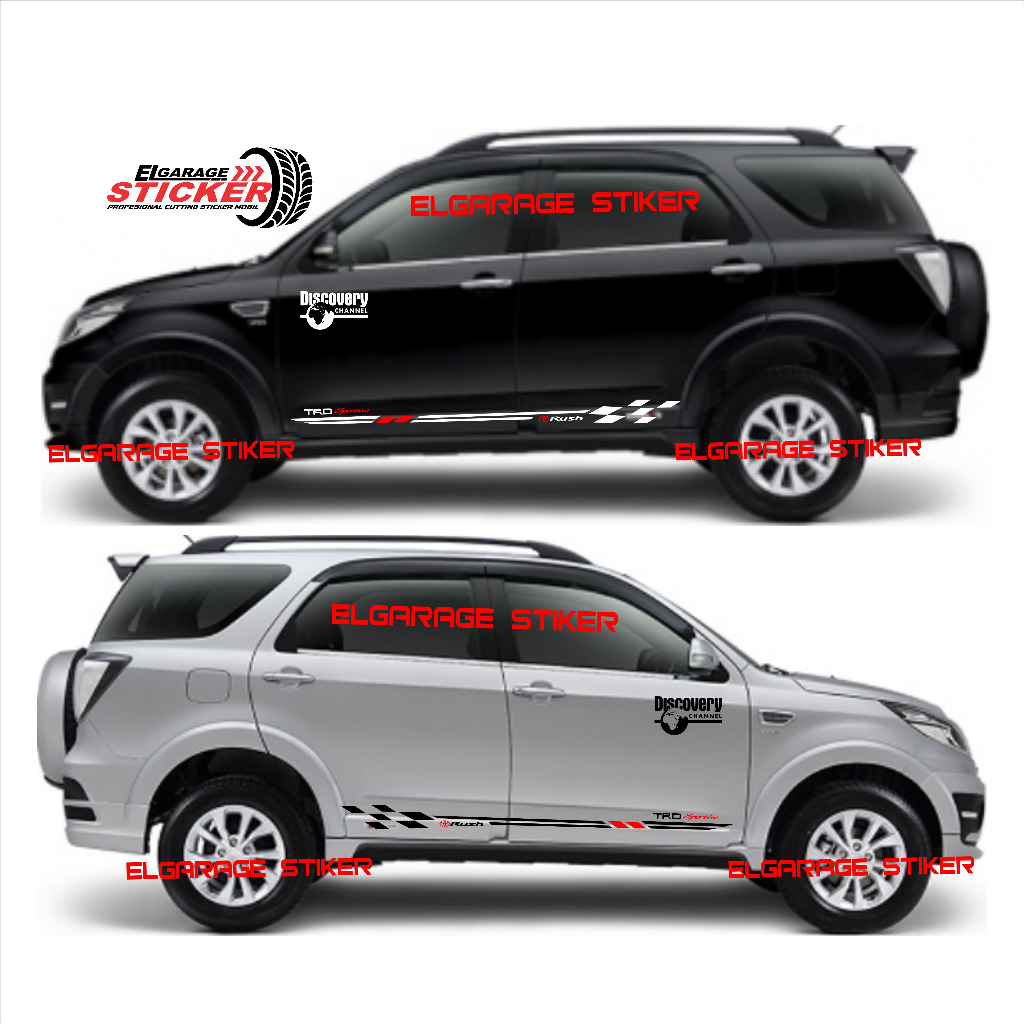 Stiker mobil rush terios cutting stiker list body mobil rush terios