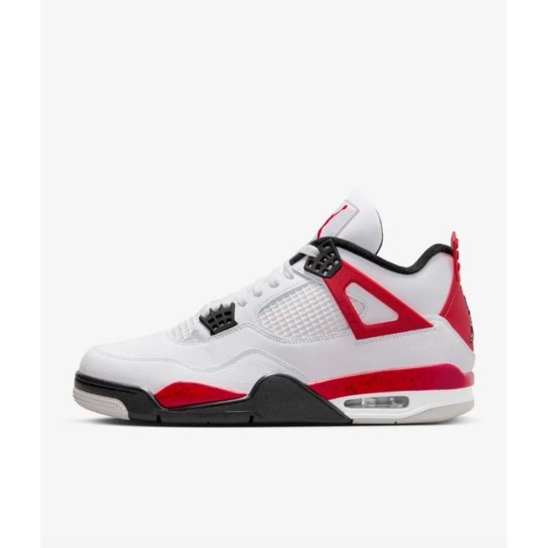 SEPATU AIR JORDAN 4 RETRO RED CEMENT 100% ORIGINAL