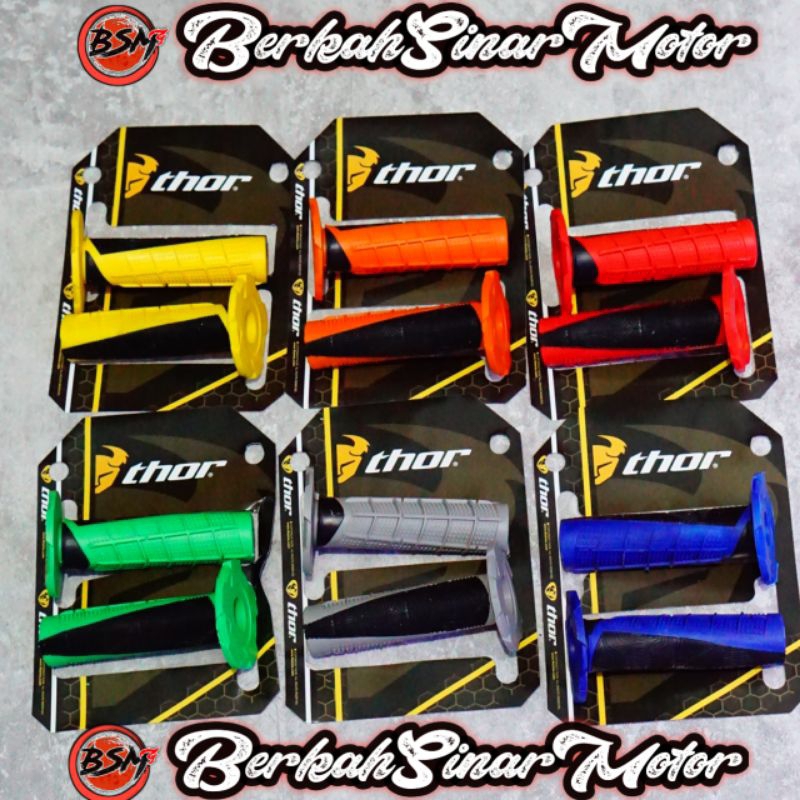 Handgrip two tone motor crop motor handfat motor dua warna karet stang motor trail handgrip trail th