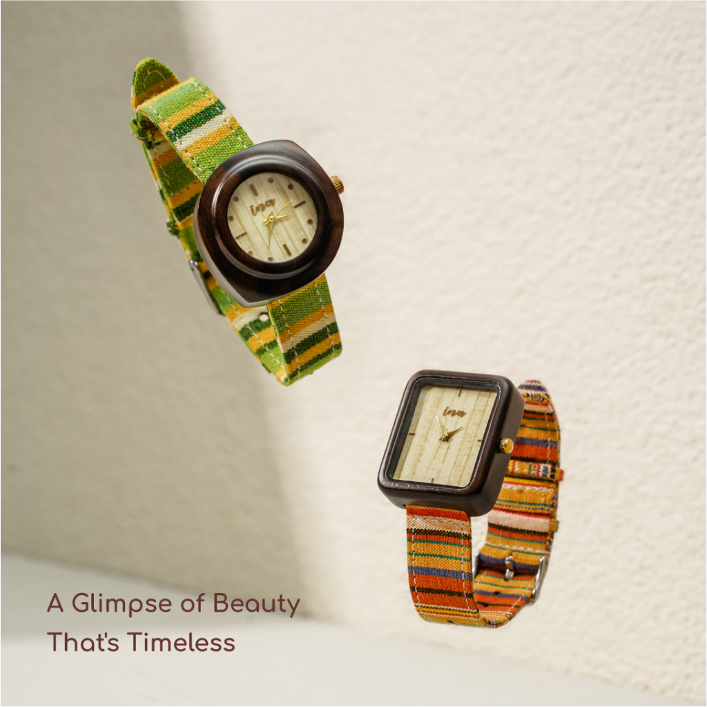 INA Watch Jam Tangan Kayu Sonokeling Seri Gambyong