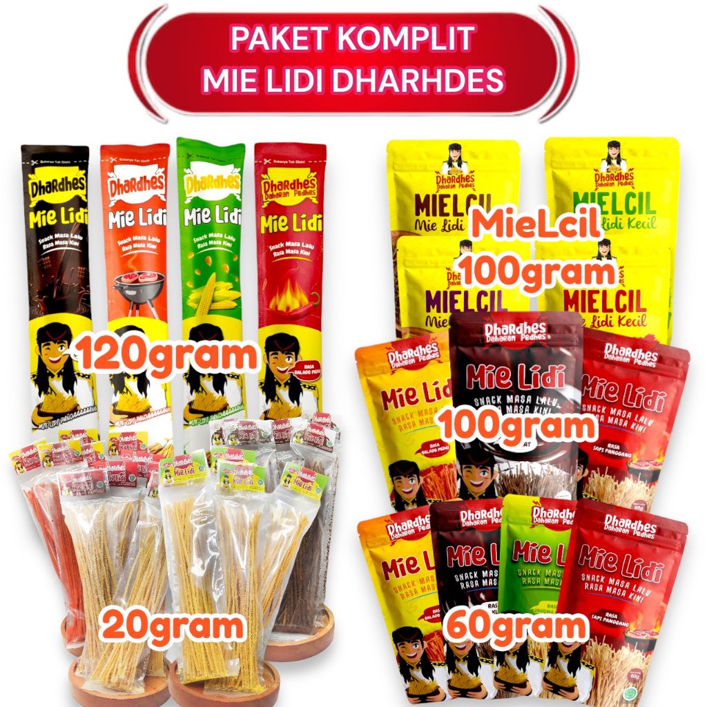 

Paket Komplit Mie Lidi Dhardhes All size All varian