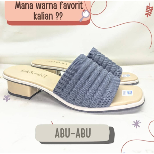 Sandal Wanita Hak Tinggi Rajut Import High Heel Wanita Hak Tahu