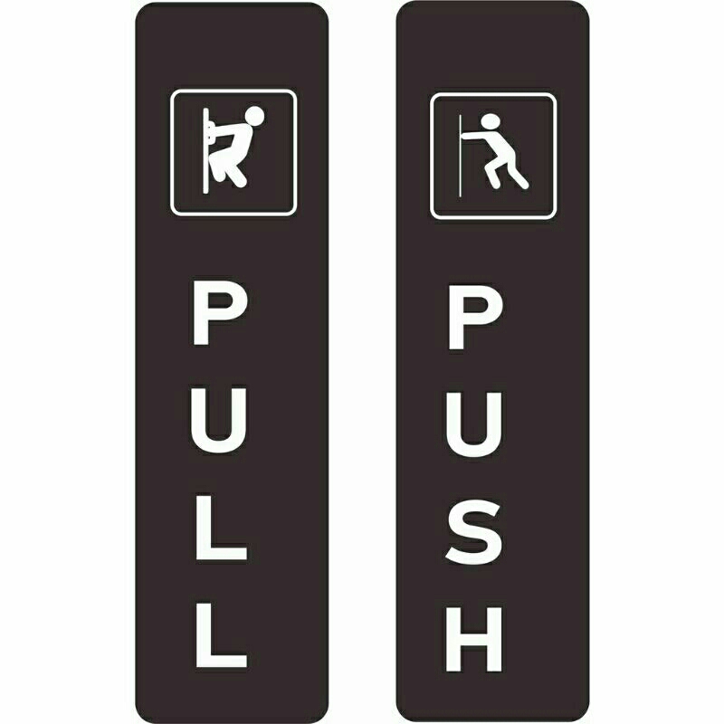 akrilik push pull / stiker vinyl
