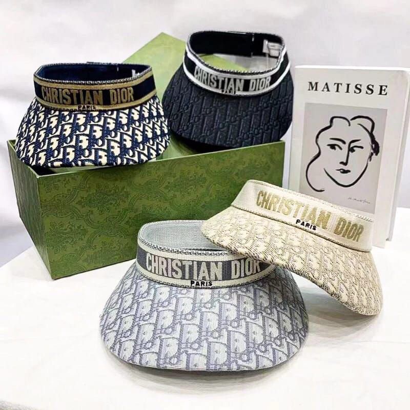 TOPI GOLF DIOR VISOR KANVAS TEBAL SENAM / ZUMBA IMPORT PREMIUM FASHION WANITA