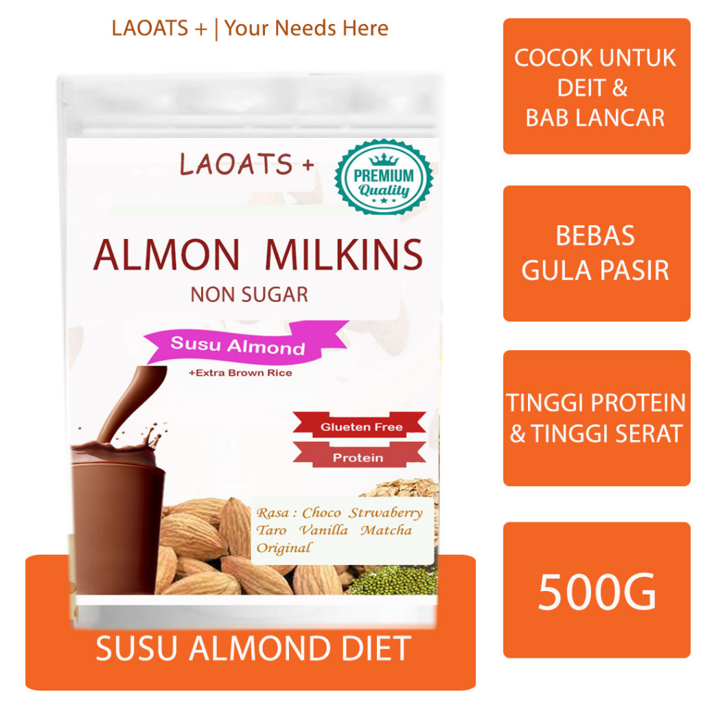 

Susu Almond Milk Susu Low Fat Bubuk Susu Almon Diet Meal Replacement Pengganti Makan Susu Pelangsing Diet Laoats Susu Bubuk Coklat Flimty Dancow Susu Etawalin Susu Etawaku Non Sugar