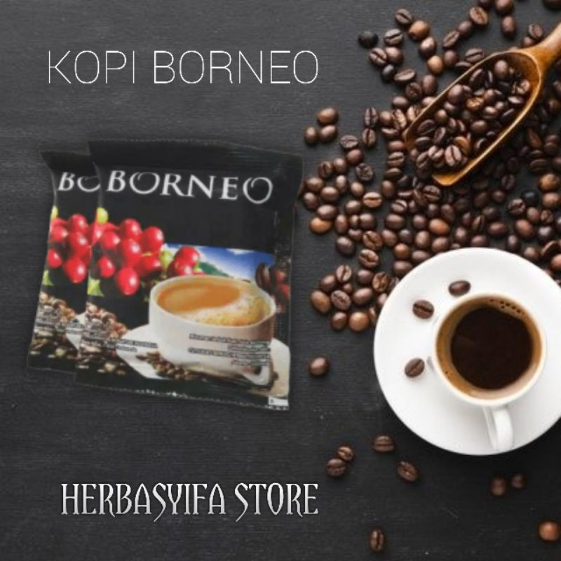 

KOPI borneo 1 box isi 5 sashet