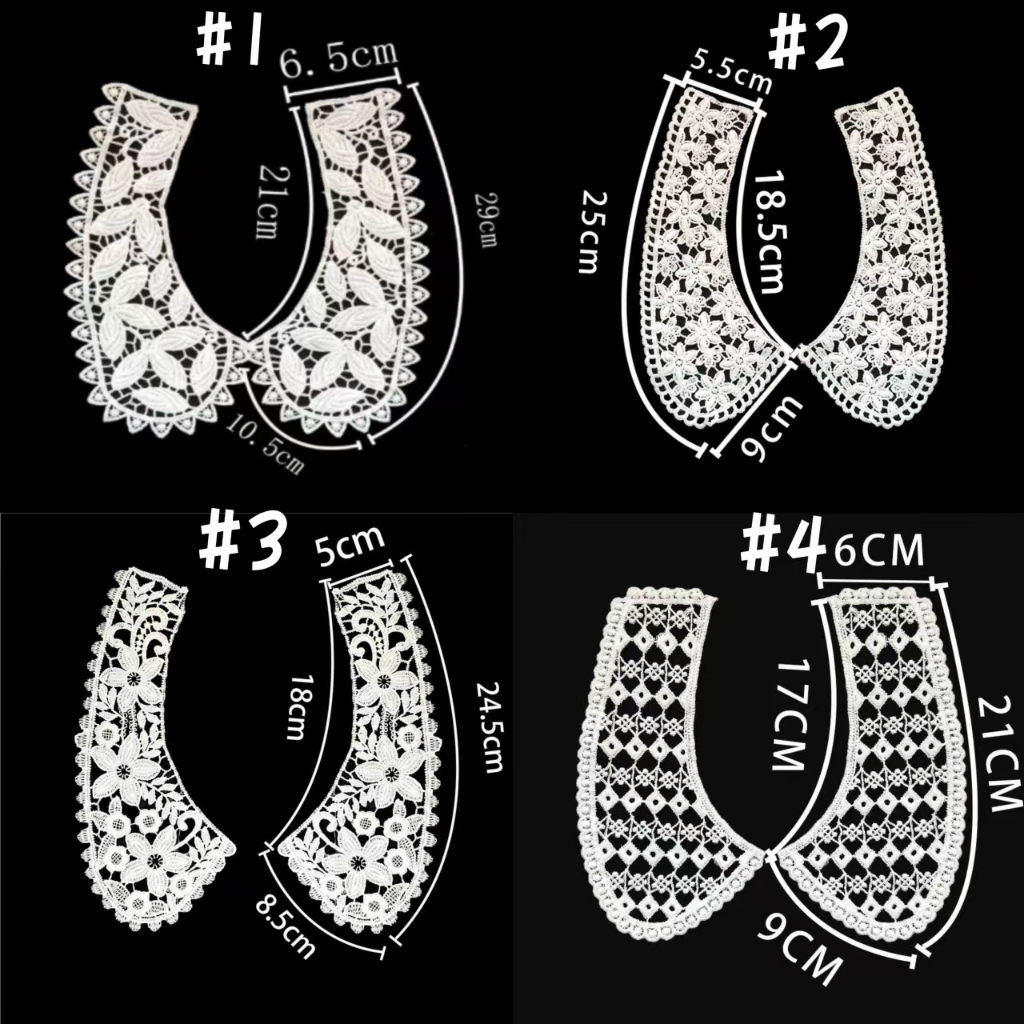 Renda Kerah Anak/Bodir Kerah/Aplikasi Renda/Aplikasi Kerah baju