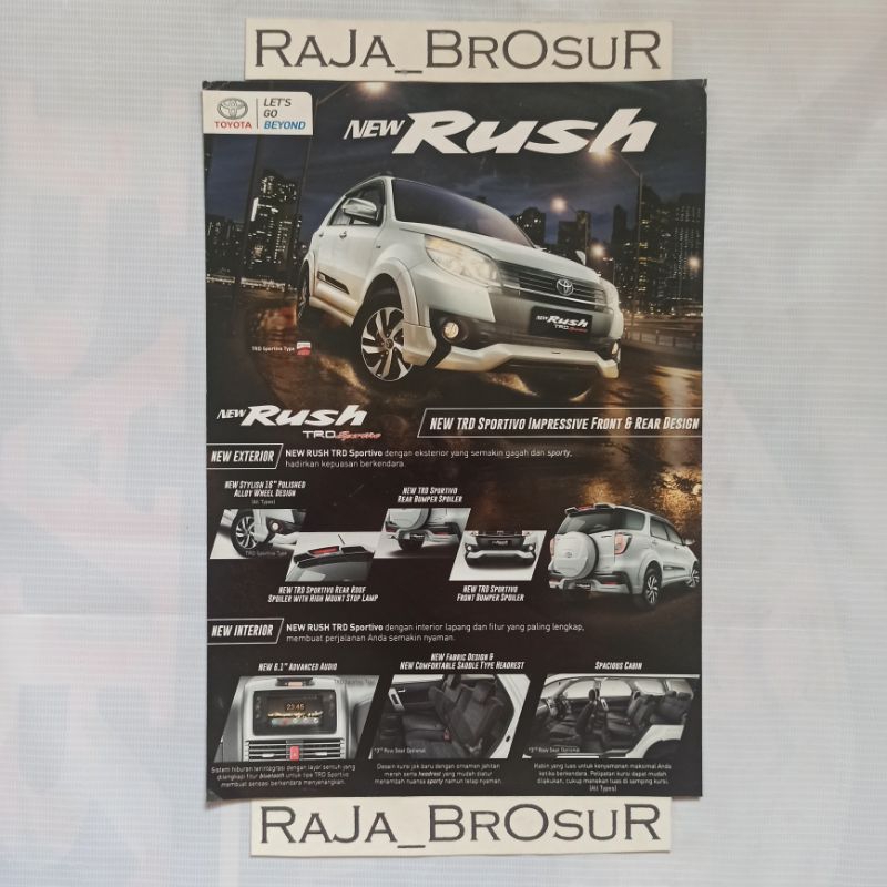 Poster brosur katalog flyer Toyota Rush 2015