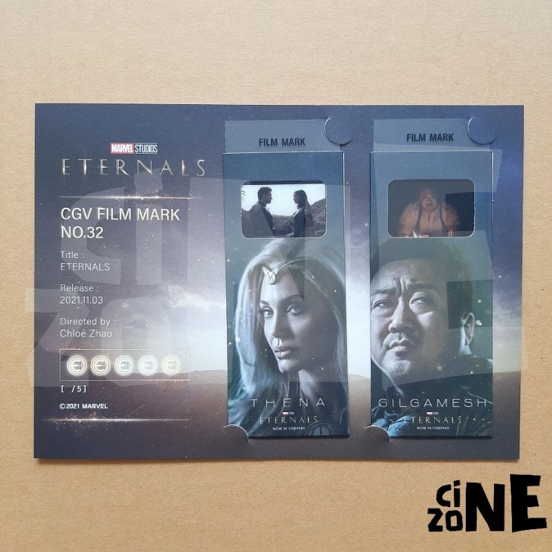 [ READY STOCK ] ETERNALS MARVEL FILM MARK COLLECTIBLE TICKET CGV KOREA