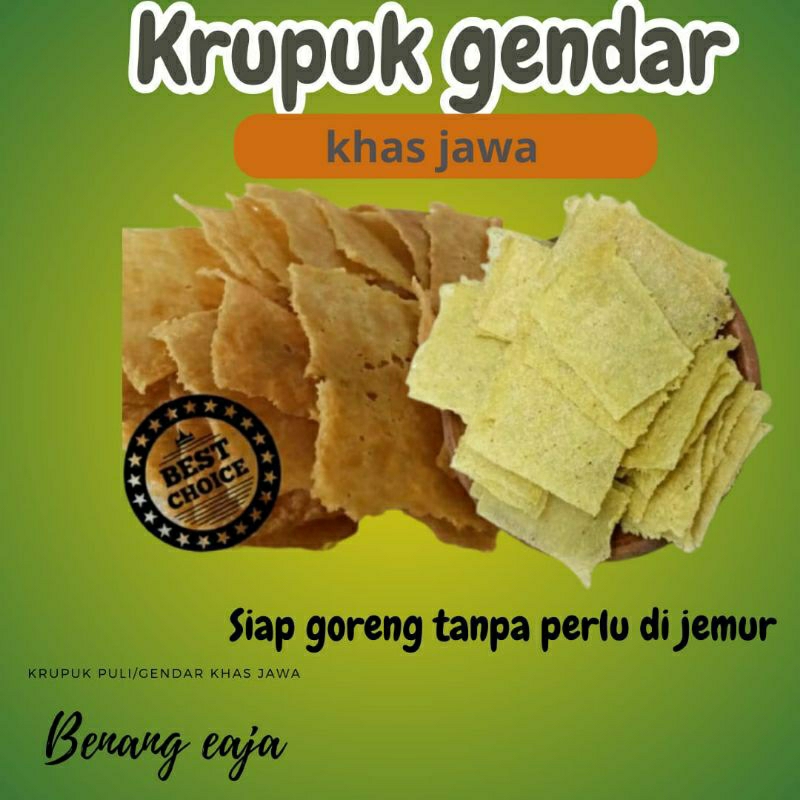 

TERGURIH!! Krupuk Puli, Krupuk Gendar 500gram