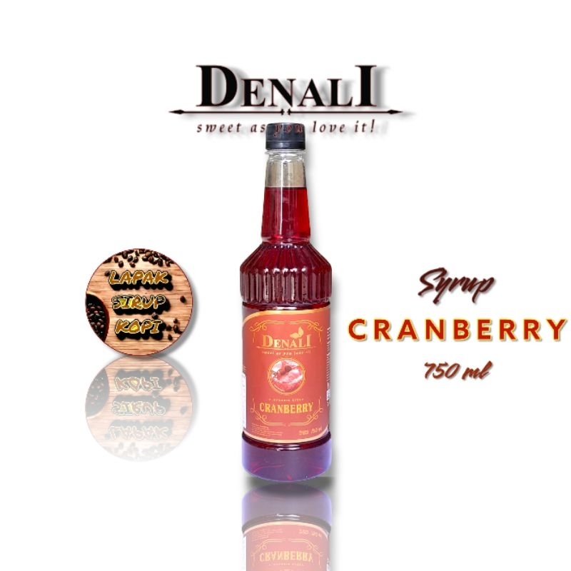 

Denali - Cranberry syrup 750ml - sirup minuman rasa cranberry