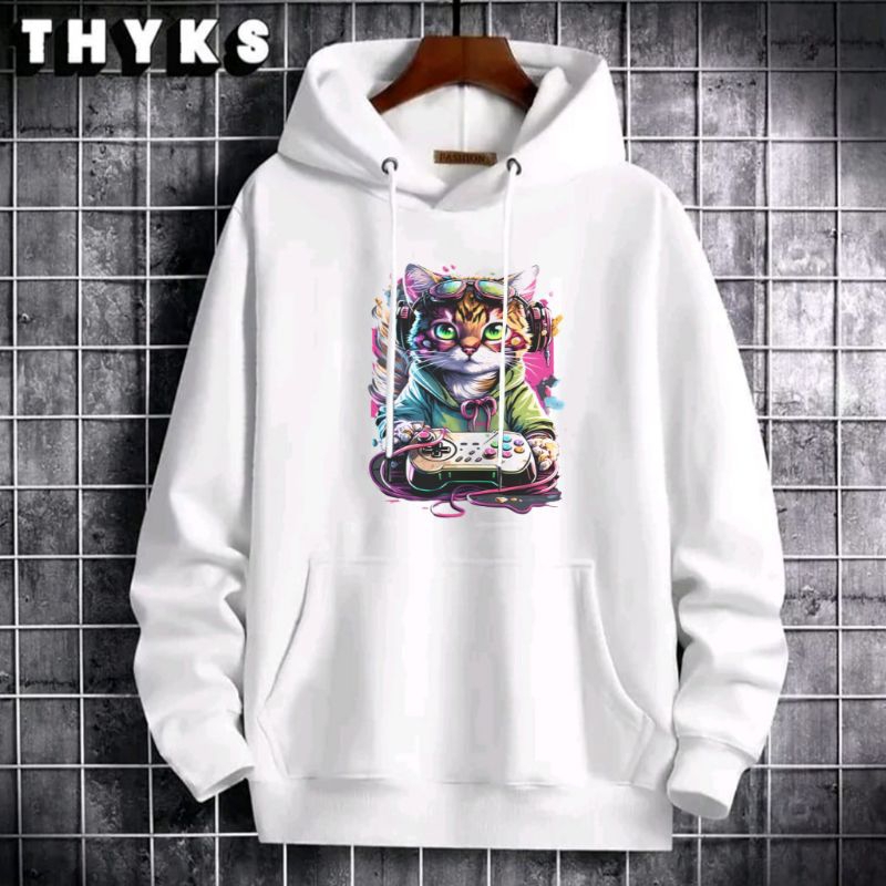 Hoodie pria Hoodie Kucing game 3 Hoodie flecce Hoodie wanita