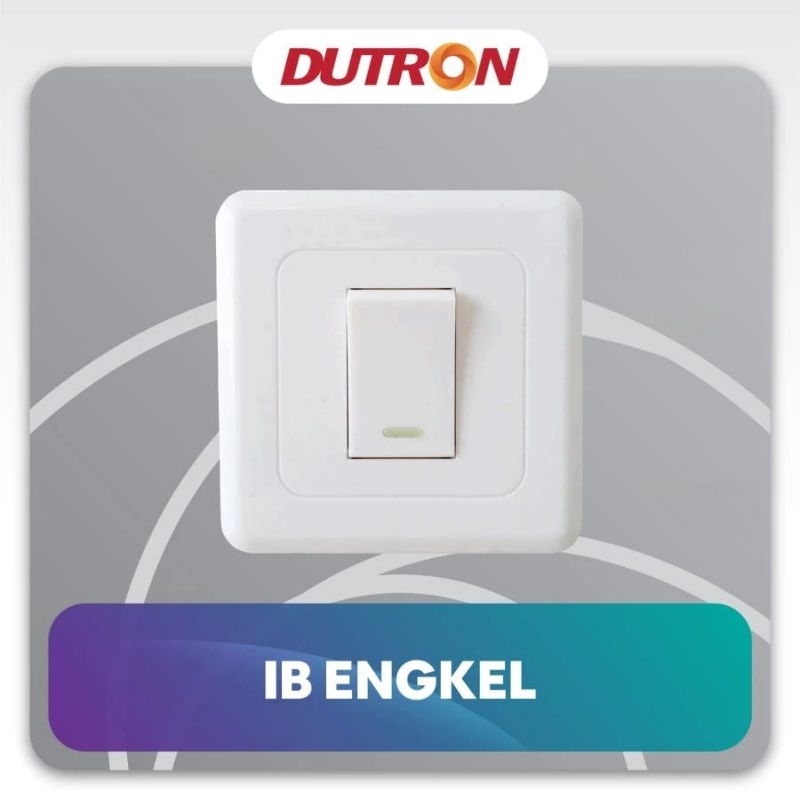 Saklar Single Dutron Saklar Engkel DV-IBE-01 Dutron IB Inbow Di Tanam
