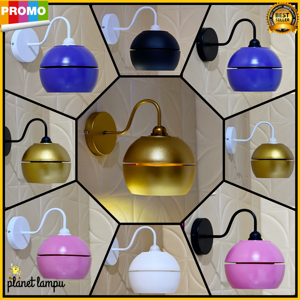 Lampu Hias Dinding Klasik Vintage Esthetik Tempel Cocok untuk Kamar Tidur Ruang Tamu Dapur Ruang Mak