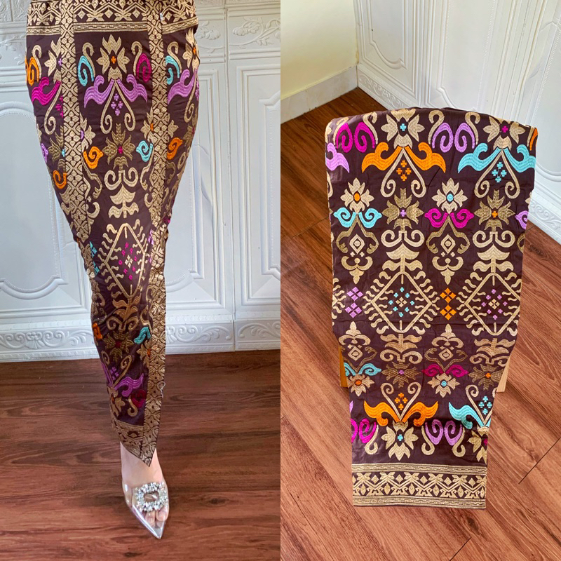 KAMEN JADI BORDIR STRECH PREMIUM/ROK BALI/NEW KAMEN JADI