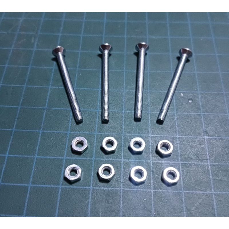 Baut dudukan kipas (4baut + 8mur M3), Baut spacer kipas