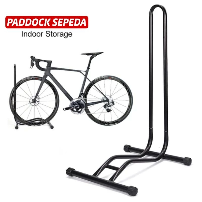 STANDAR SEPEDA TYPE L STAND PARKIR SEPEDA UNIVERSAL MTB/THRIL/ROADBIKE/FIXIE & SELI