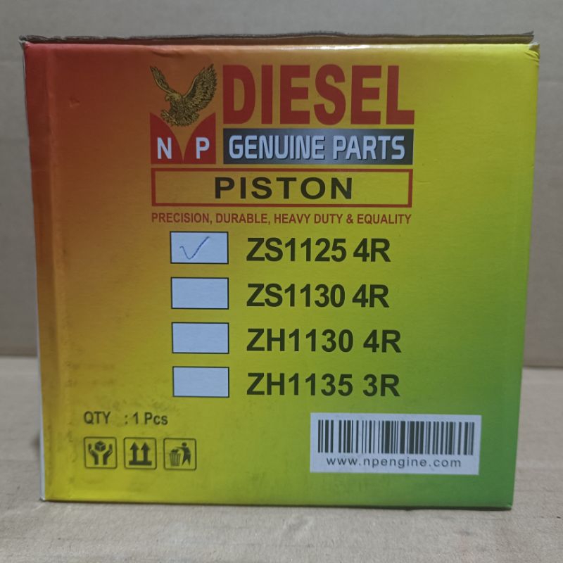 Piston/Seker Mesin Diesel Dongfeng ZS1125/25 PK/28 PK/30 PK (4R/50 mm) NP