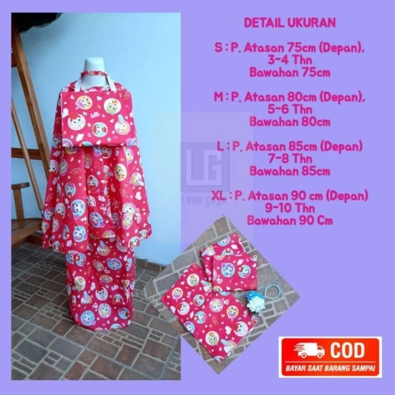 Mukena Anak karakter LOL