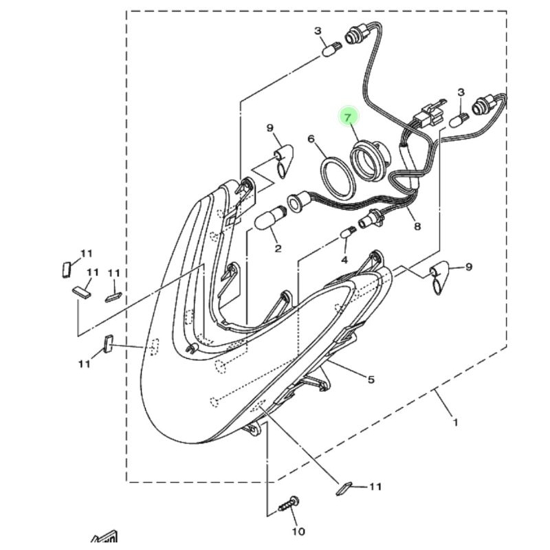 COVER SOCKET LAMPU TUTUP BOLHAM DEPAN MIO SOUL KARBU NOUVO