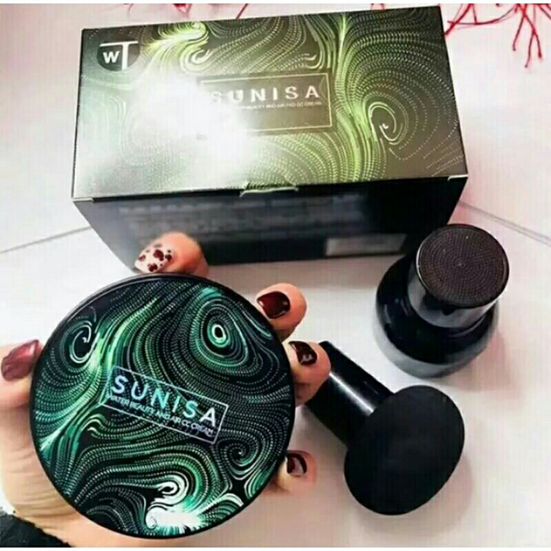 Original Barcode SUNISA Air Cushion BB Cream | Foundation | Bedak Wajah | Bedak | BB CC Cushion Glow