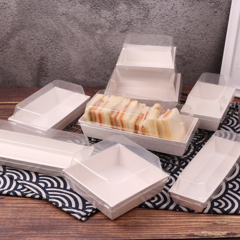 Paper Meal Box Burger Box Sandwich (10PCS) TEBAL PREMIUM
