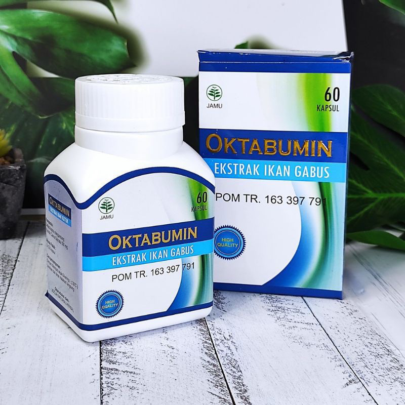 Kapsul Ekstrak Ikan Gabus Kutuk Oktabumin Isi 60 Kapsul