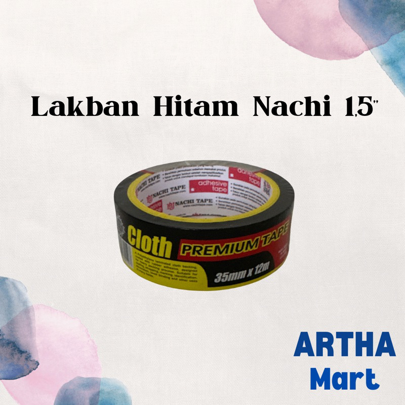 

NACHI - Lakban Hitam 1.5 inch 35mm x 12m - Roll